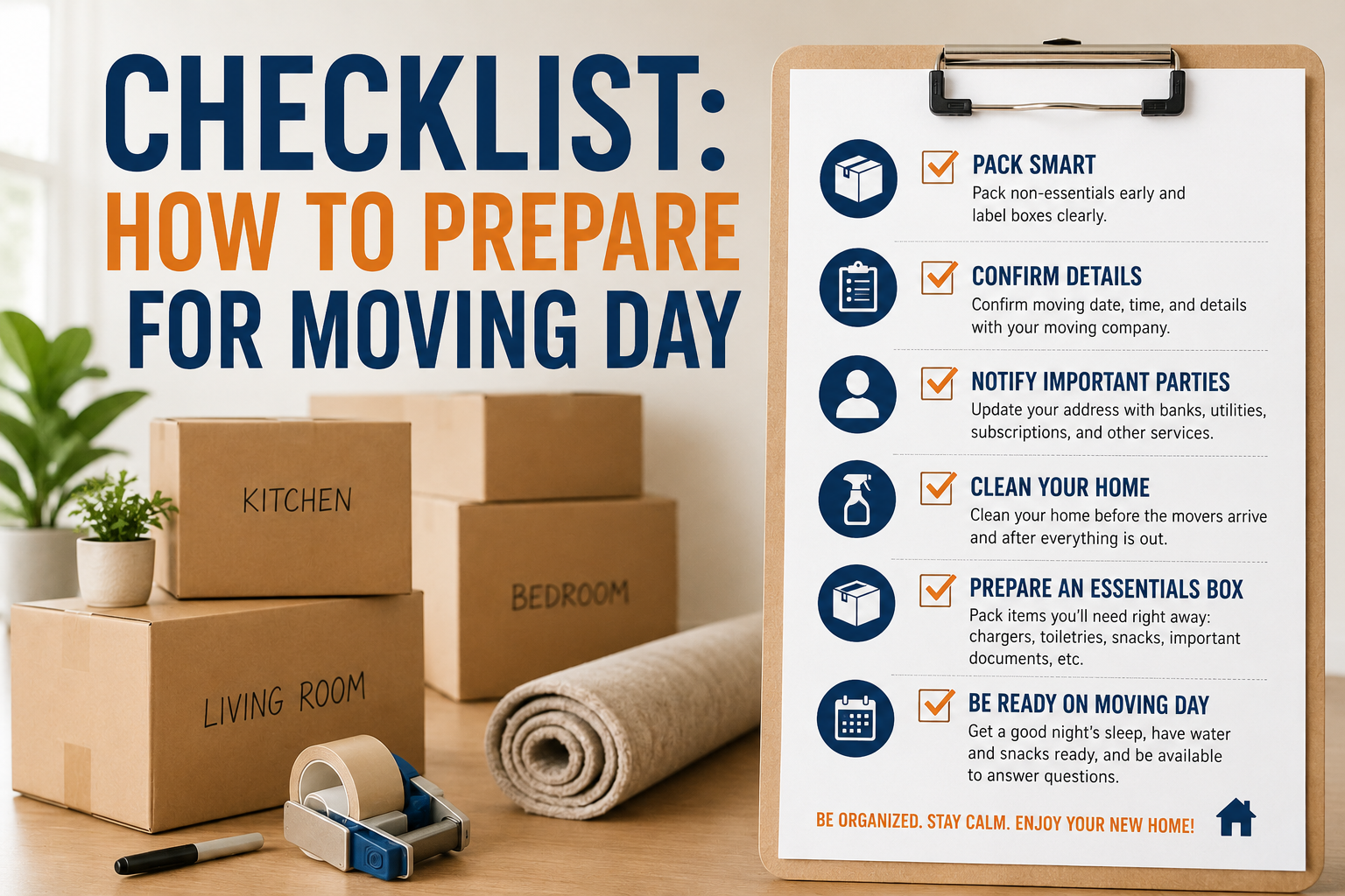 How to Prepare for Moving Day