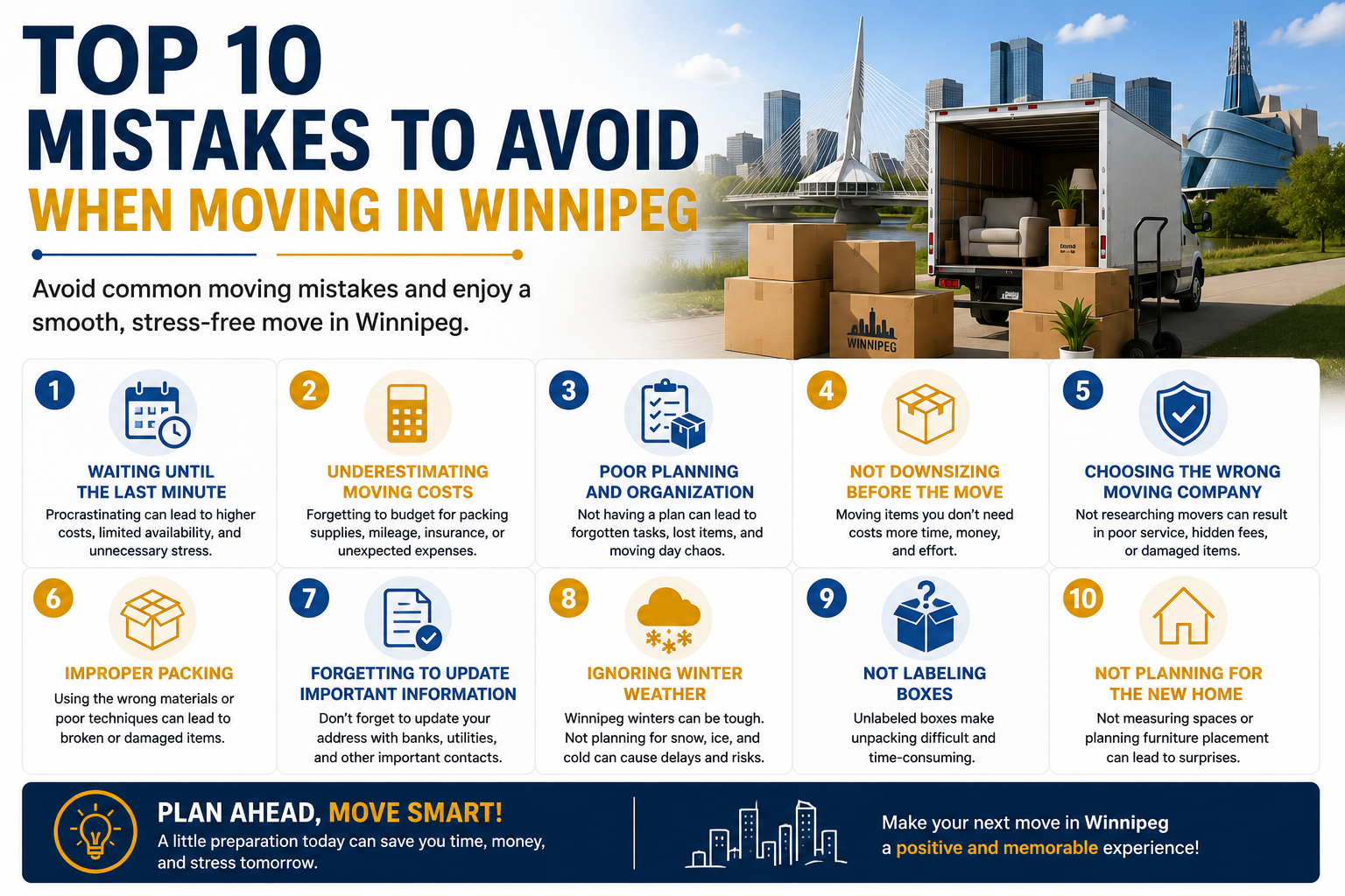 Top 10 Mistakes to Avoid When Moving in Winnipeg