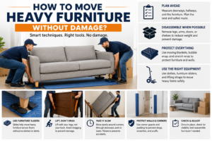 How to Move Heavy Furniture Without Damage