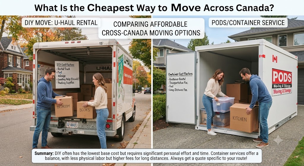 Cheapest Way to Move Across Canada